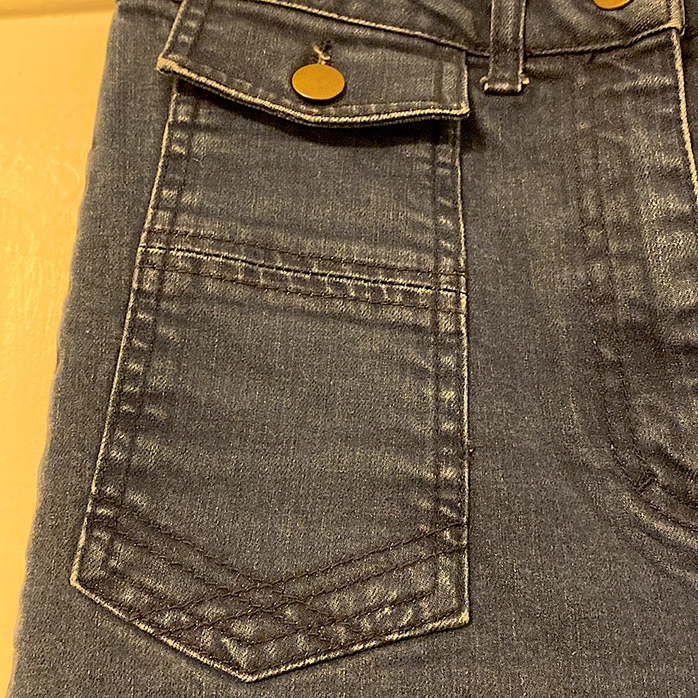 Vintage style high waisted wide leg jeans